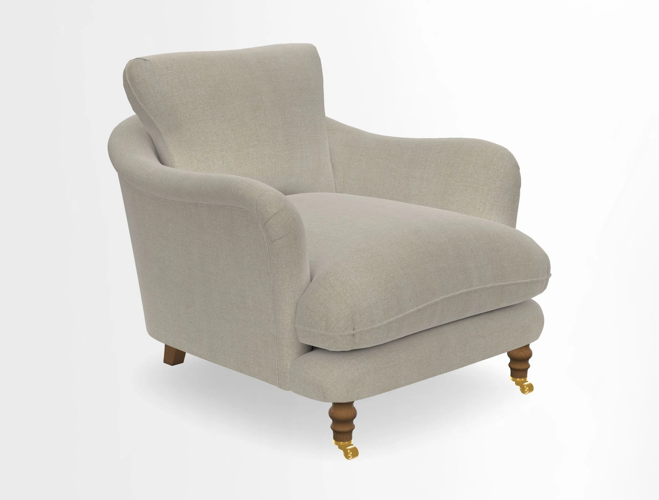 V&A Collection Pugin Chair in Two Tone Plain Biscuit