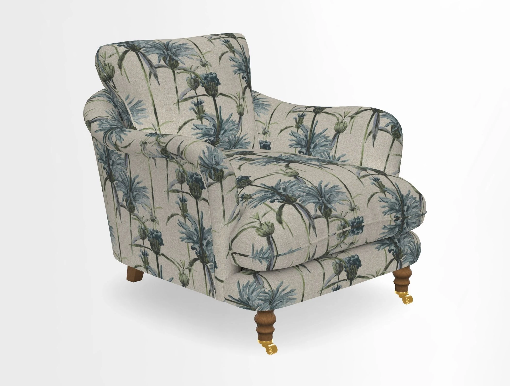 V&A Collection Pugin Chair in Two Tone Plain Biscuit