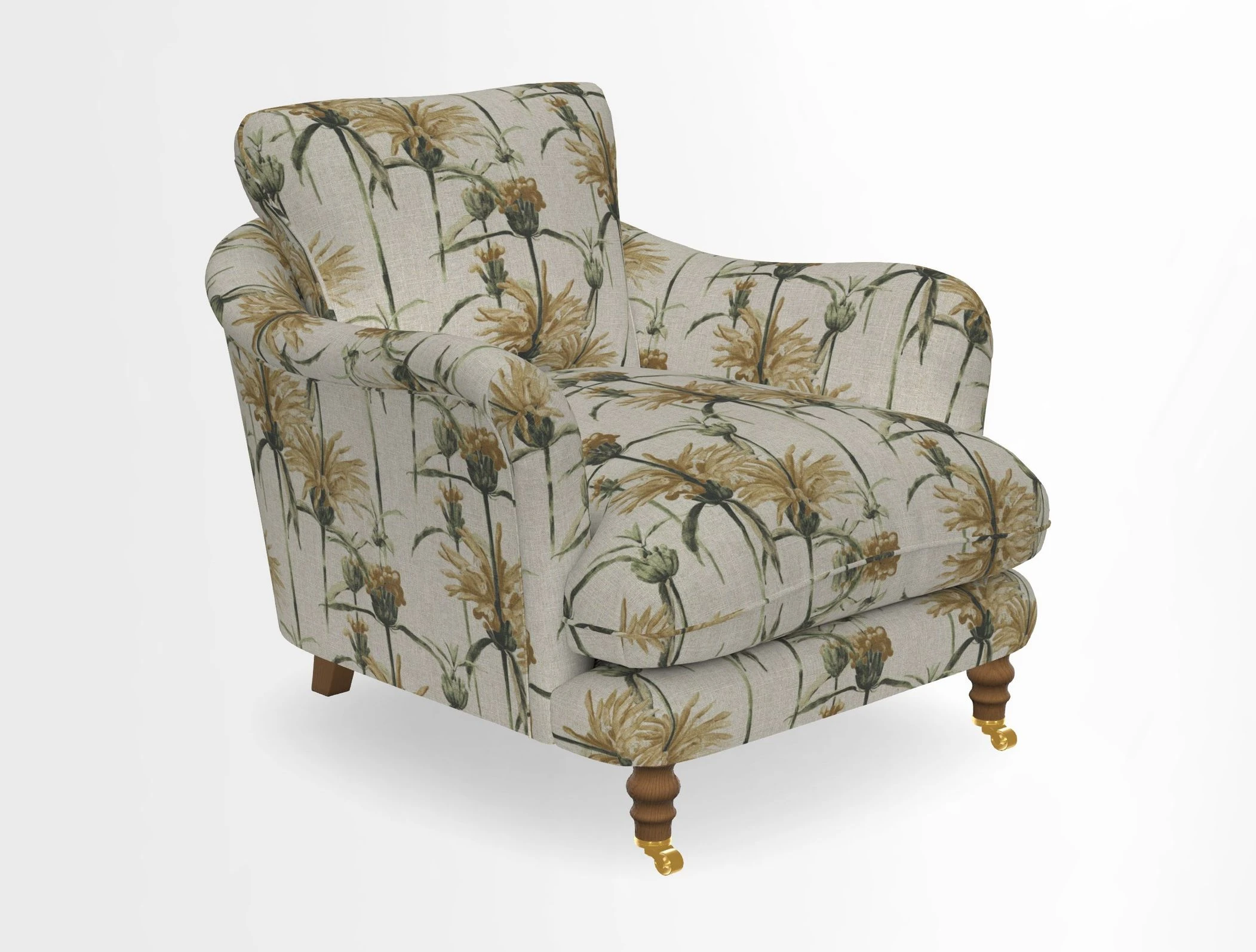 V&A Collection Pugin Chair in Two Tone Plain Biscuit