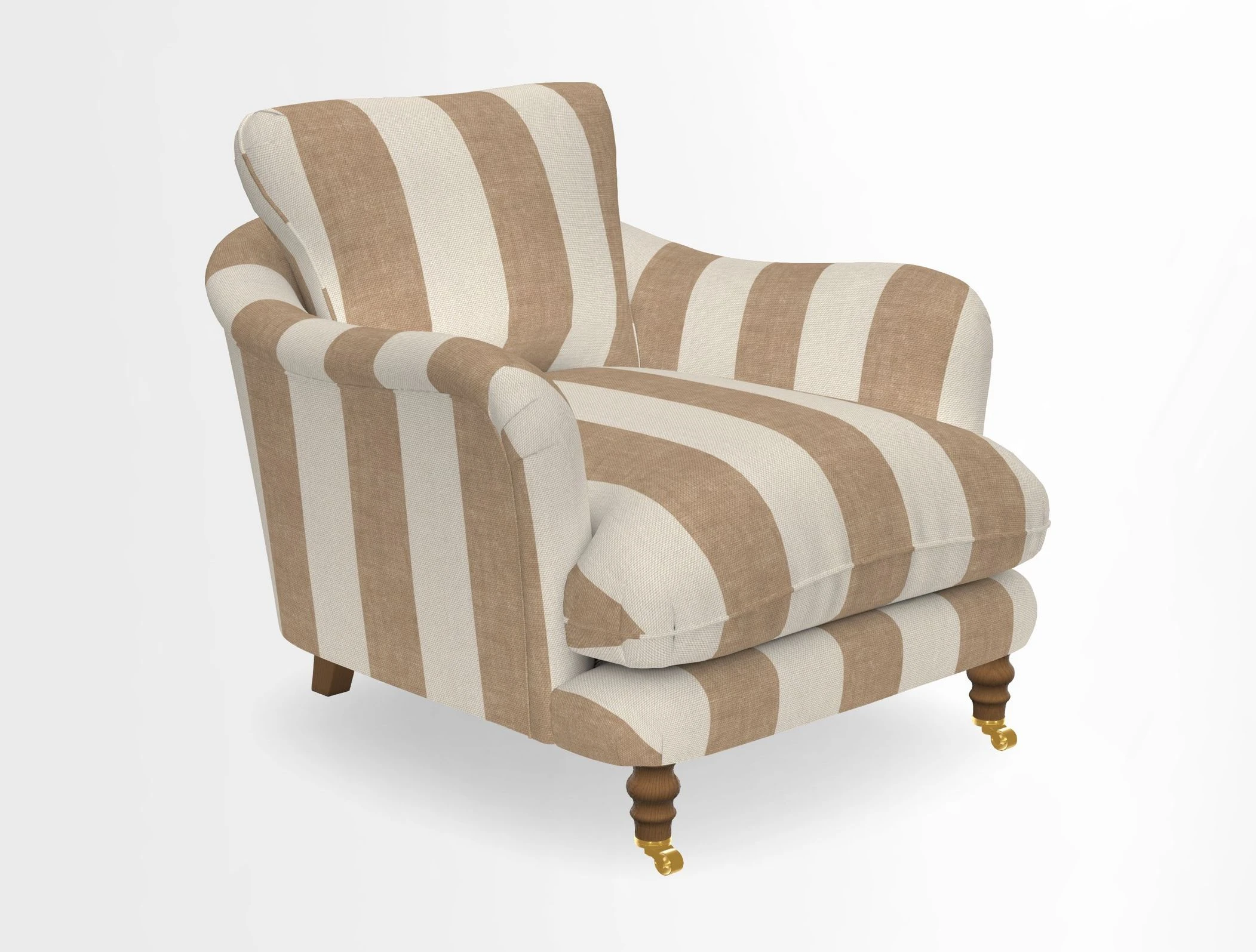 V&A Collection Pugin Chair in Two Tone Plain Biscuit