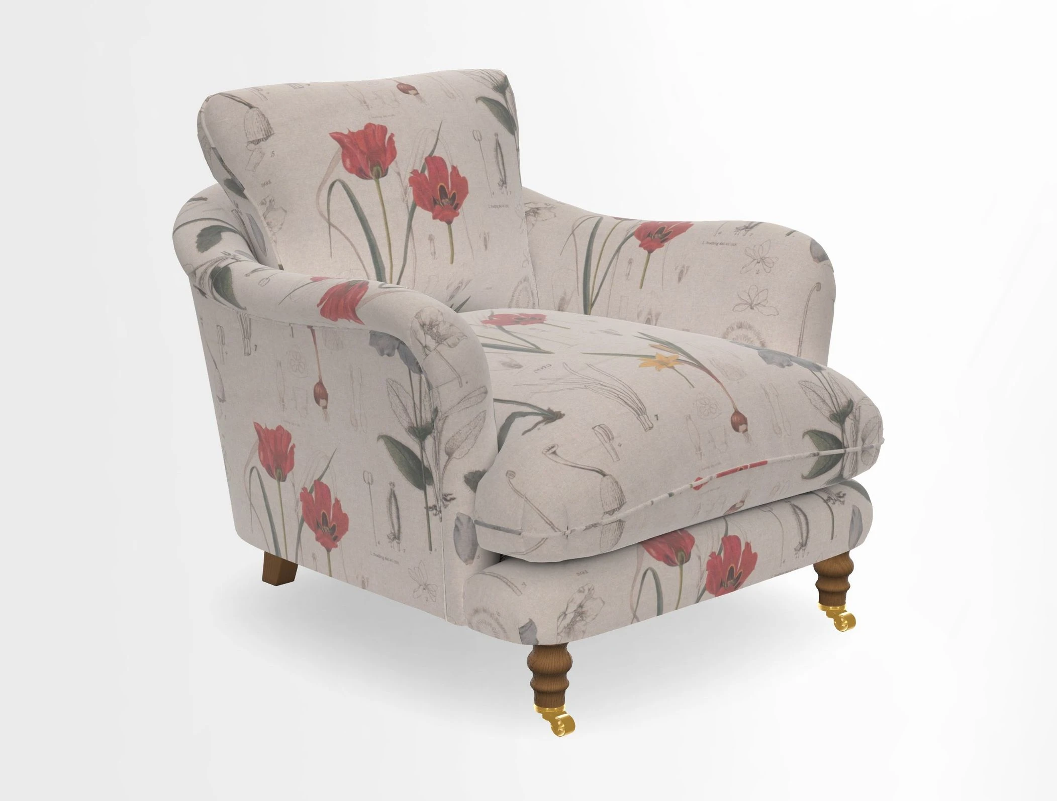 V&A Collection Pugin Chair in Two Tone Plain Biscuit