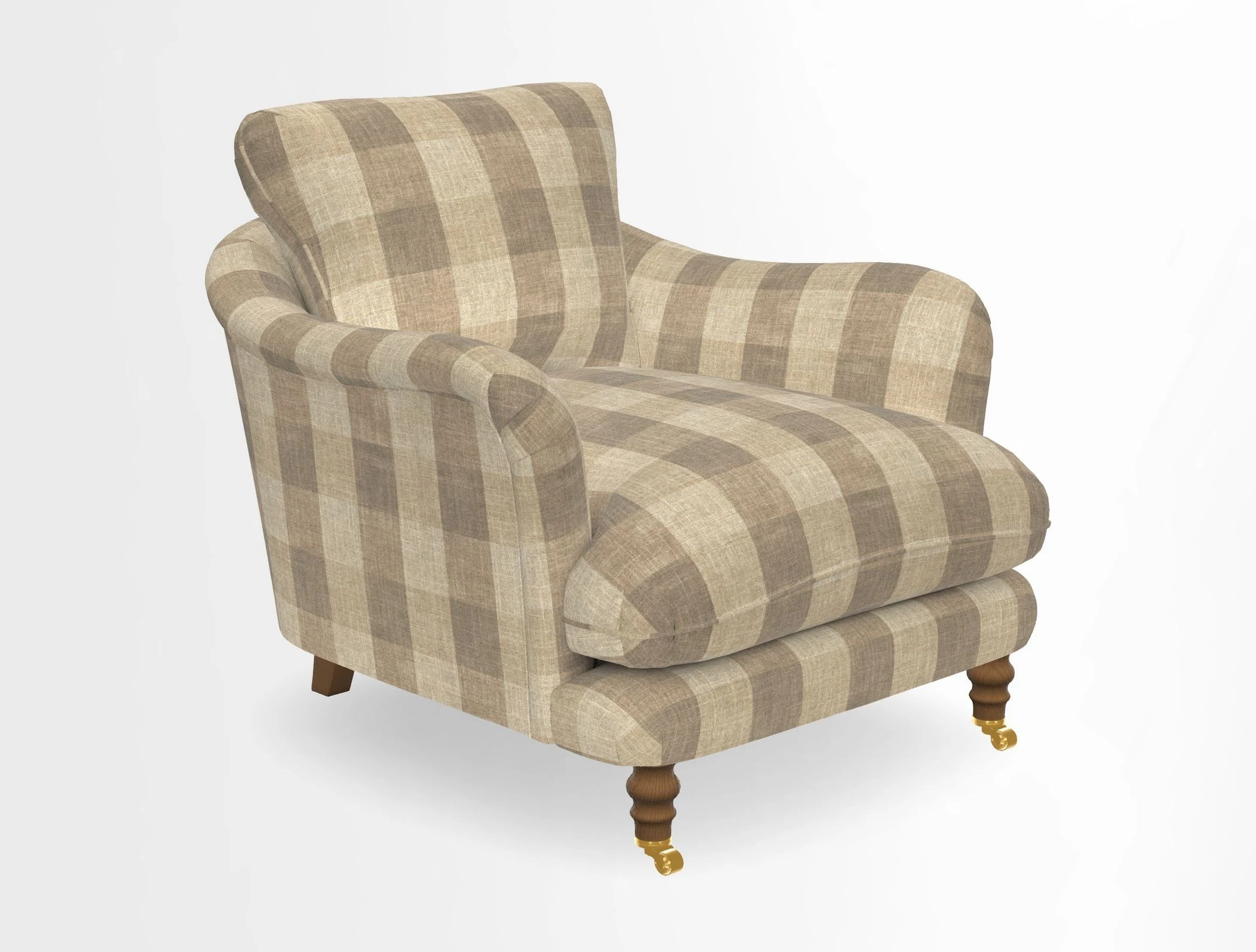 V&A Collection Pugin Chair in Two Tone Plain Biscuit