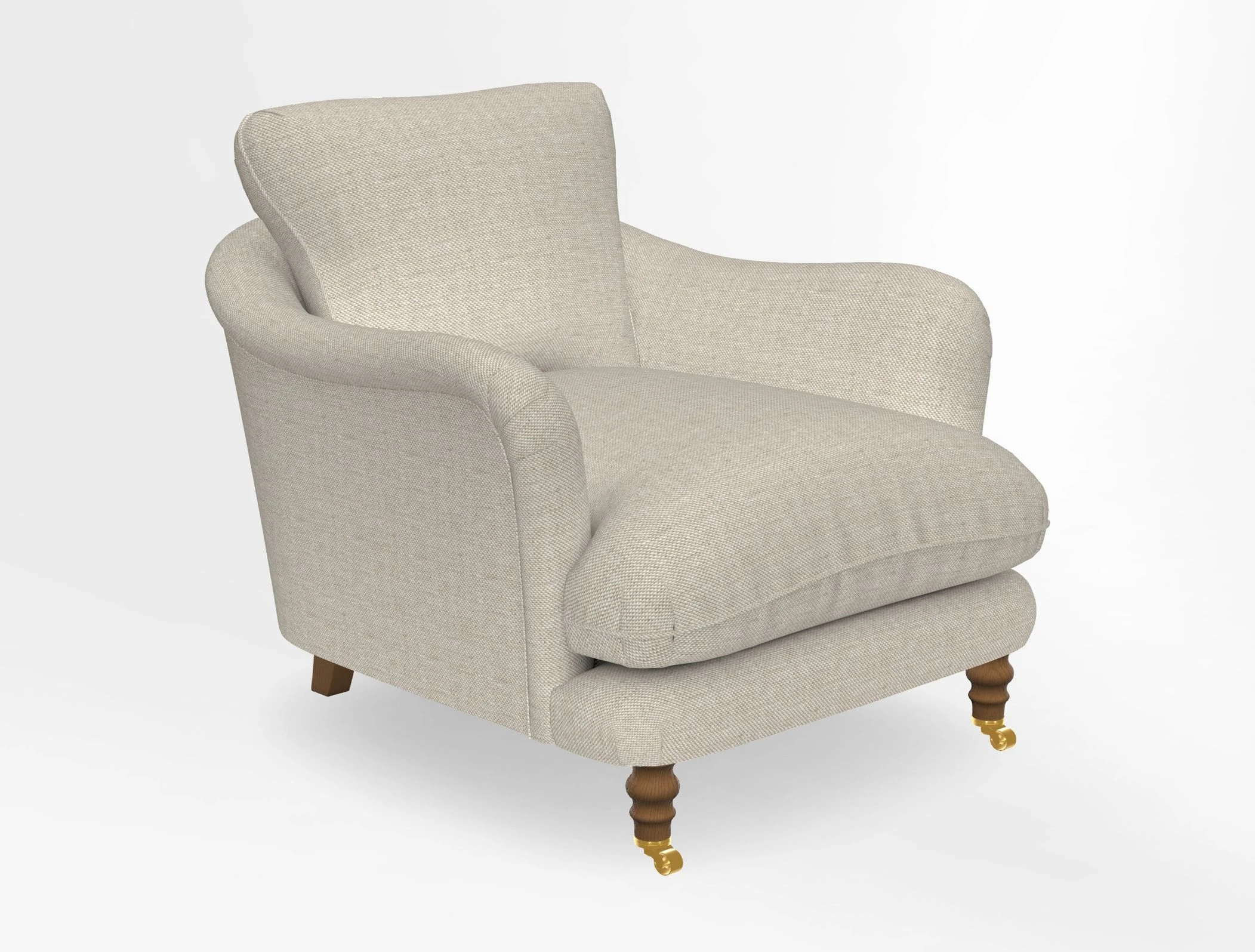 V&A Collection Pugin Chair in Two Tone Plain Biscuit