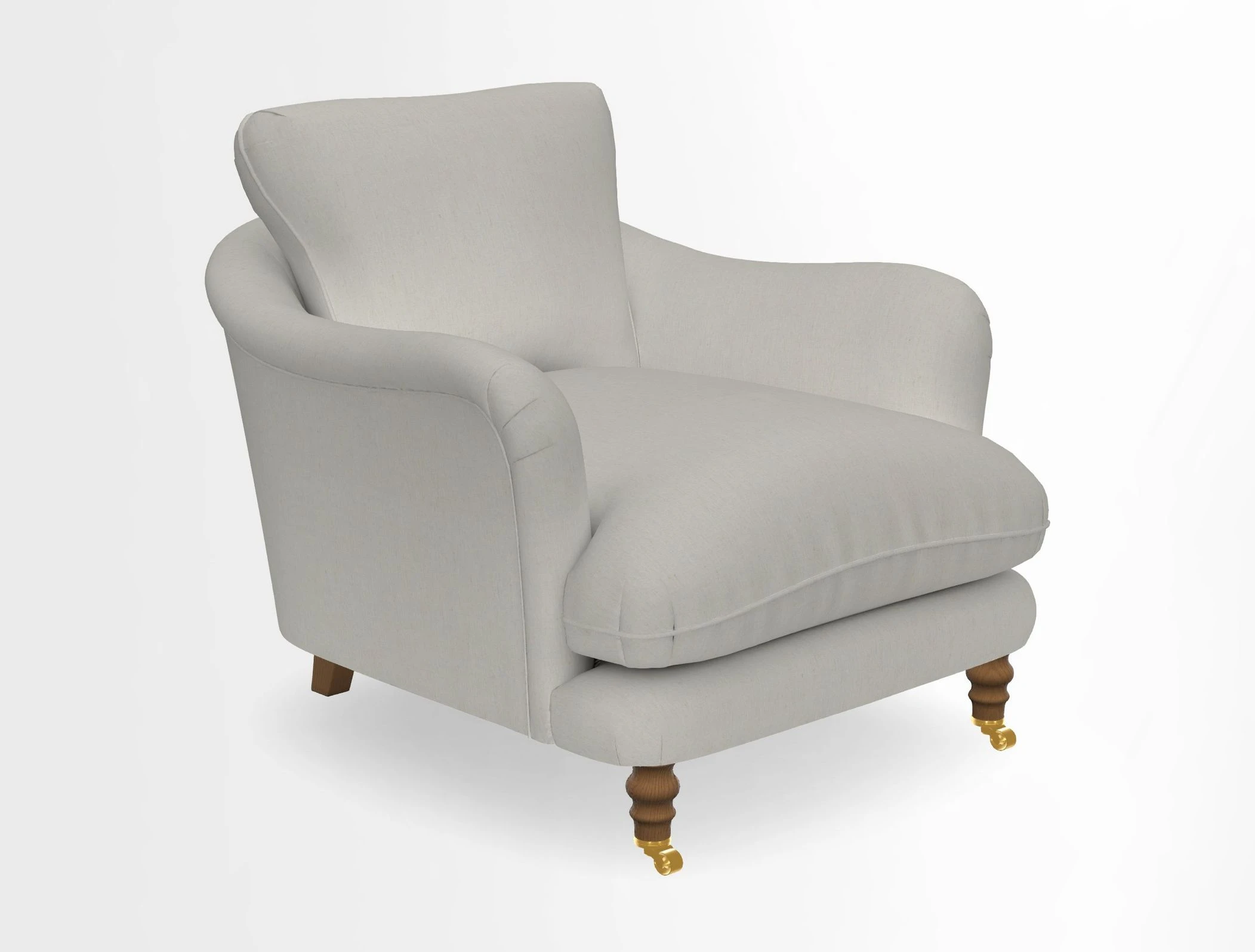 V&A Collection Pugin Chair in Two Tone Plain Biscuit