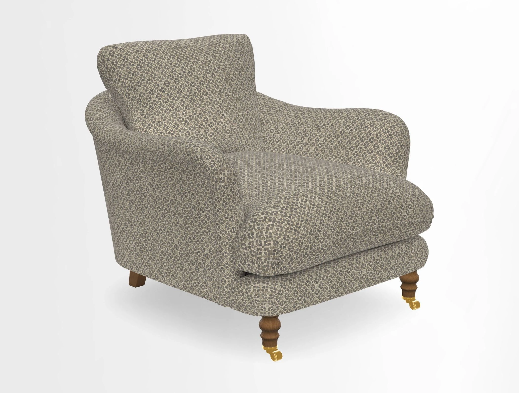 V&A Collection Pugin Chair in Two Tone Plain Biscuit