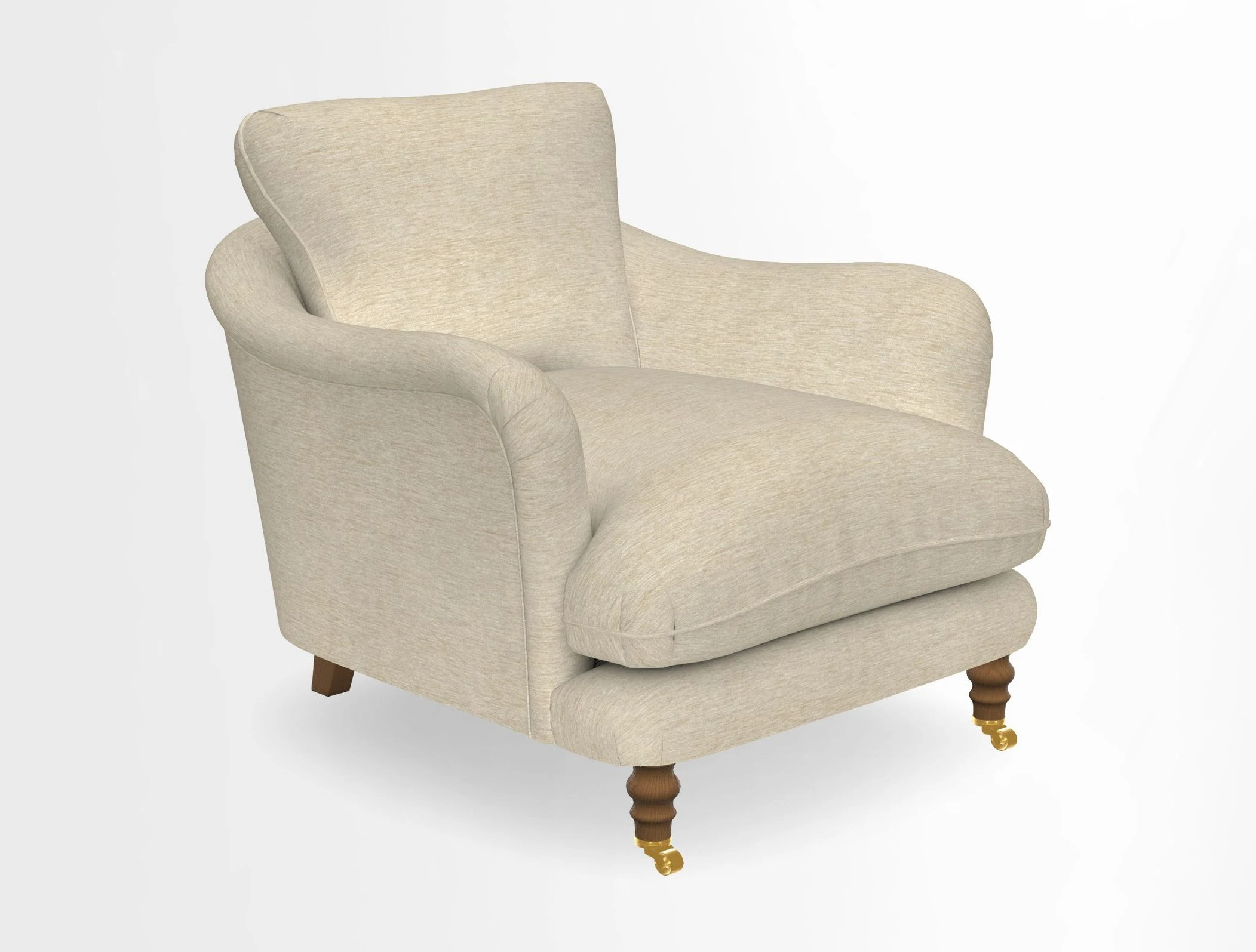 V&A Collection Pugin Chair in Two Tone Plain Biscuit