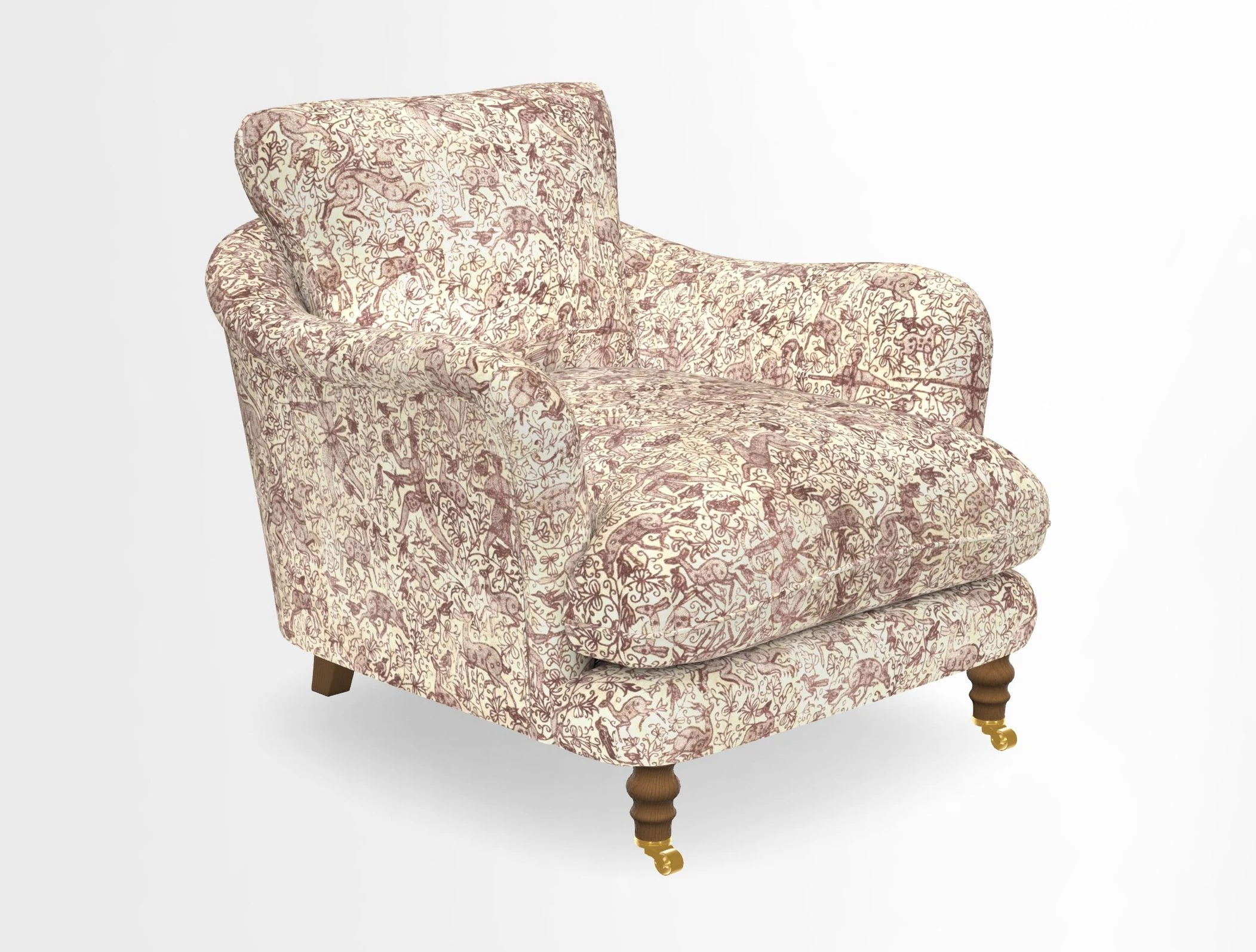 V&A Collection Pugin Chair in Two Tone Plain Biscuit