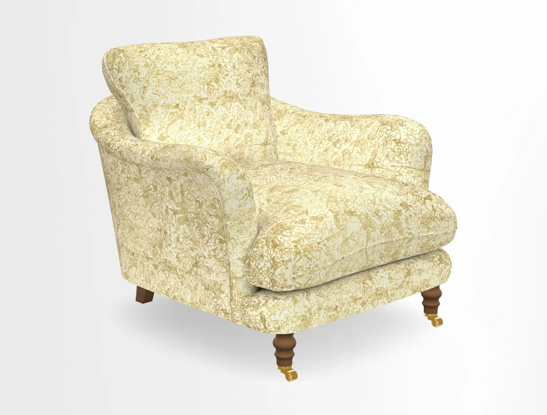 V&A Collection Pugin Chair in Two Tone Plain Biscuit