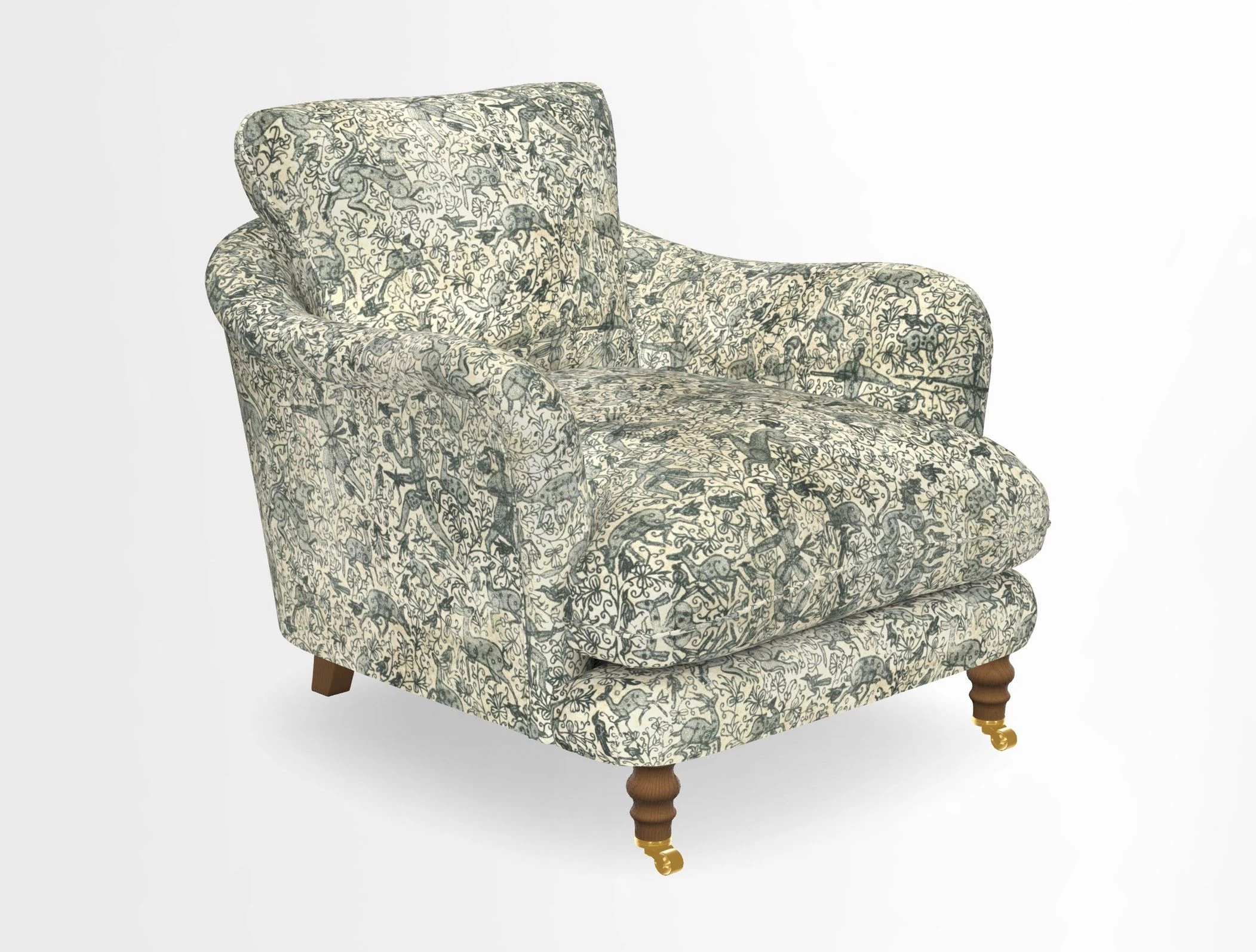 V&A Collection Pugin Chair in Two Tone Plain Biscuit