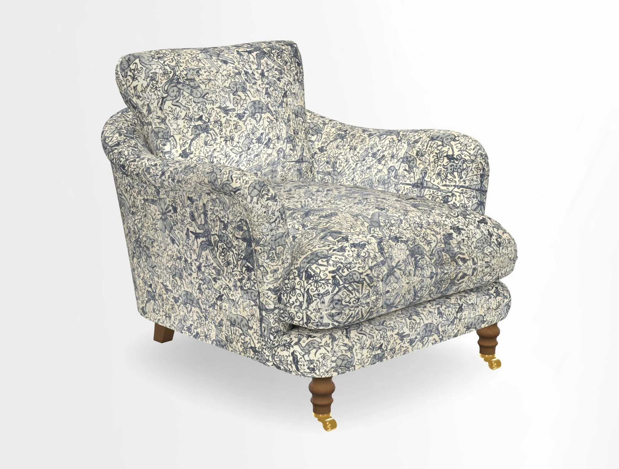 V&A Collection Pugin Chair in Two Tone Plain Biscuit