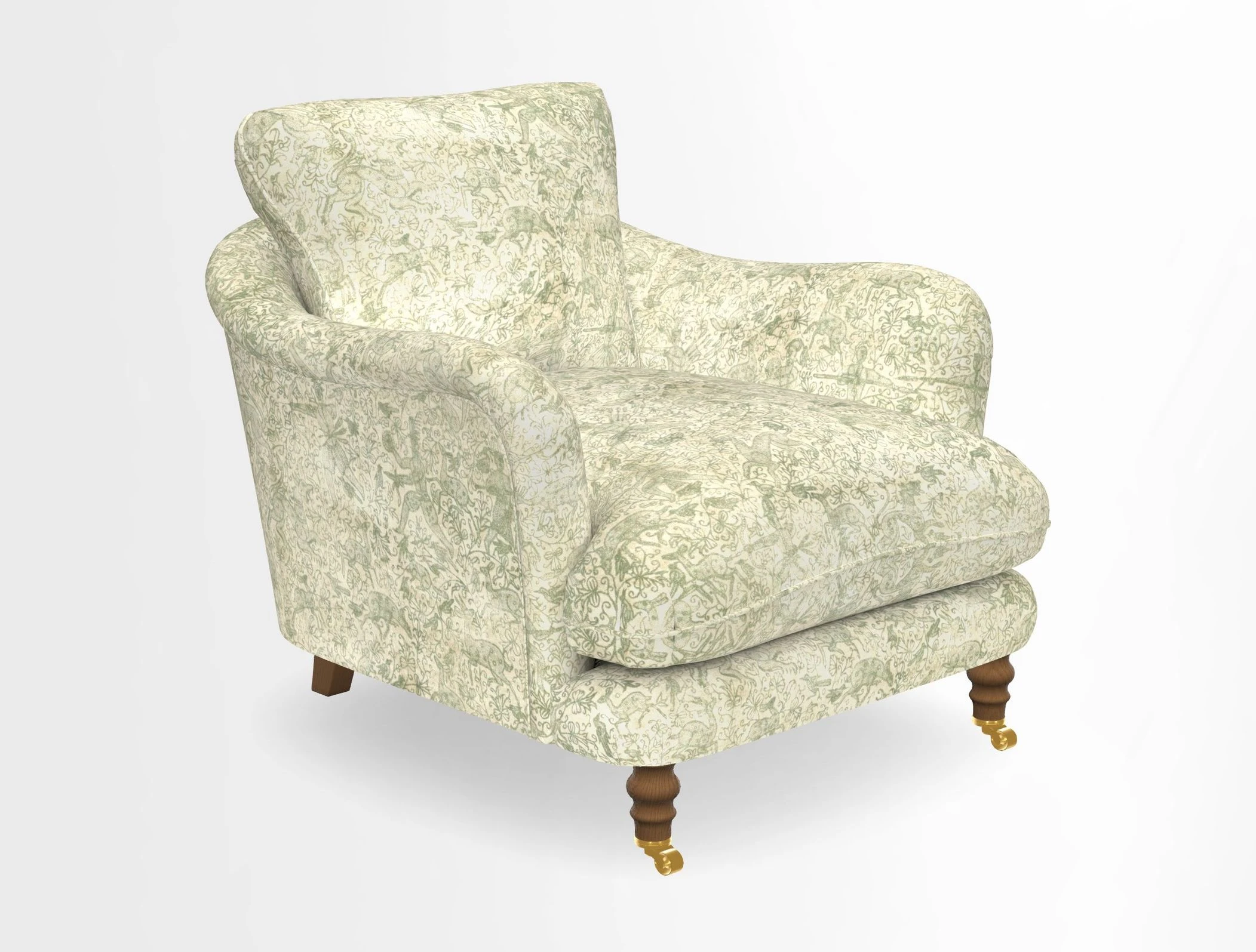 V&A Collection Pugin Chair in Two Tone Plain Biscuit