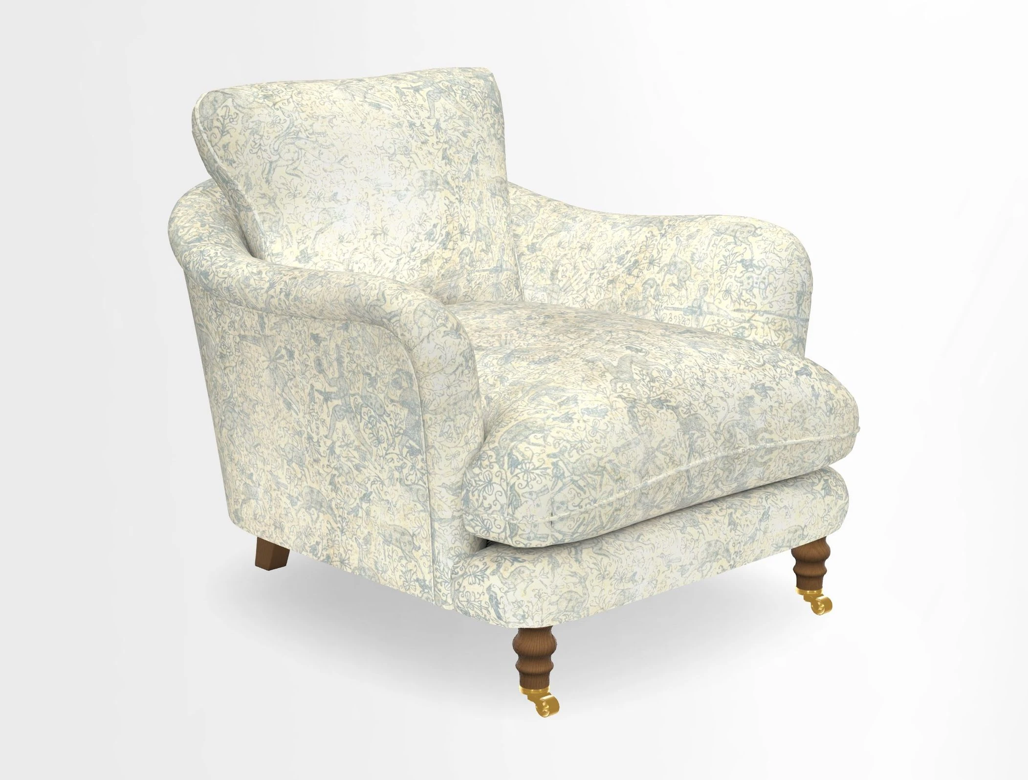 V&A Collection Pugin Chair in Two Tone Plain Biscuit