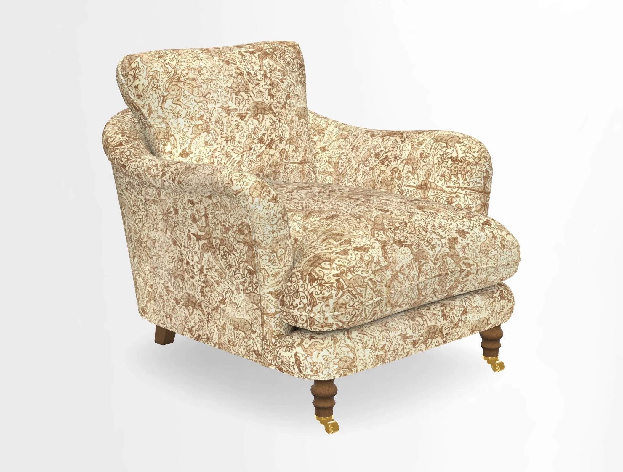 V&A Collection Pugin Chair in Two Tone Plain Biscuit