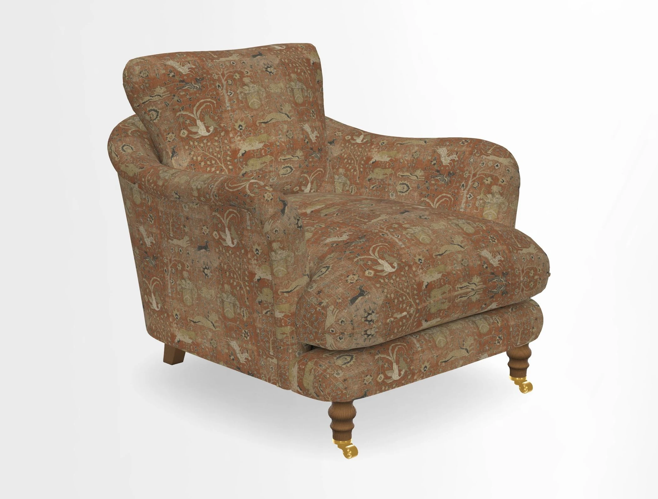 V&A Collection Pugin Chair in Two Tone Plain Biscuit
