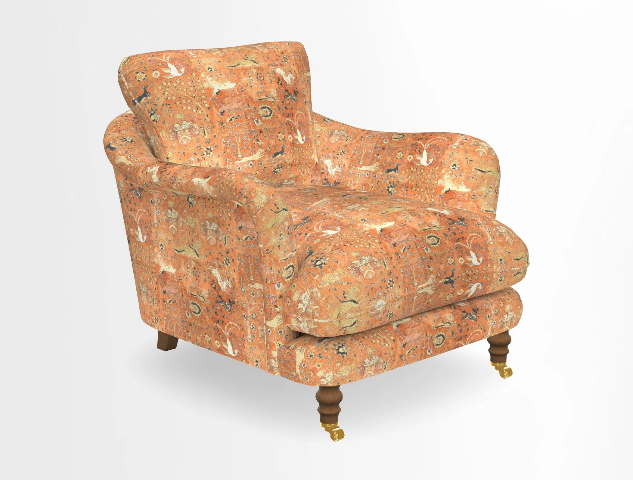 V&A Collection Pugin Chair in Two Tone Plain Biscuit