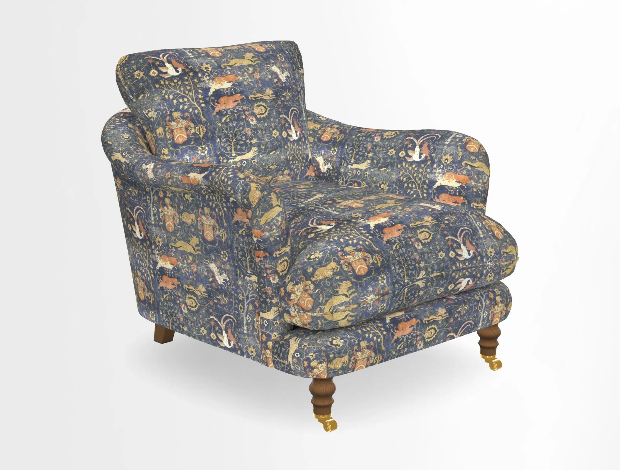 V&A Collection Pugin Chair in Two Tone Plain Biscuit