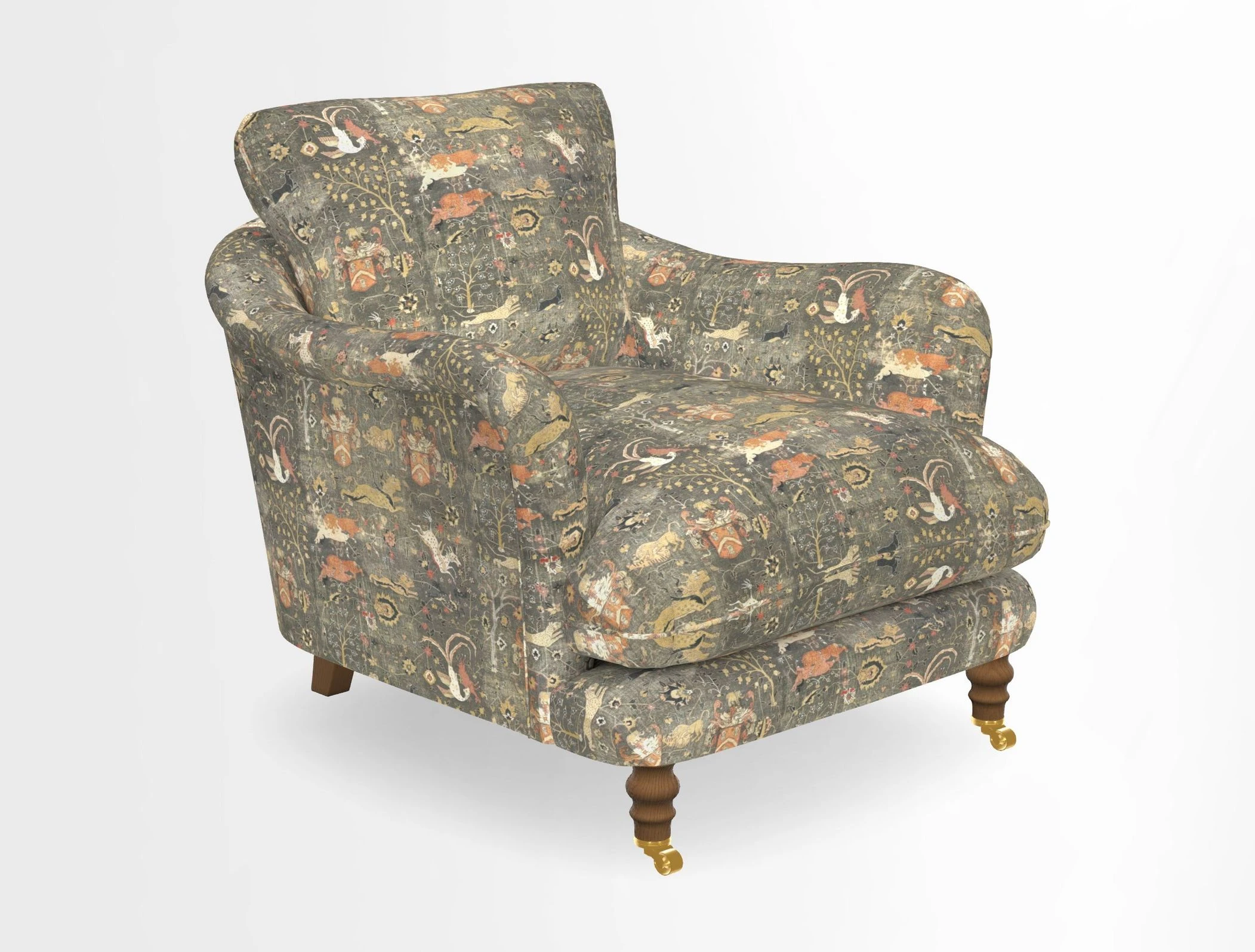 V&A Collection Pugin Chair in Two Tone Plain Biscuit