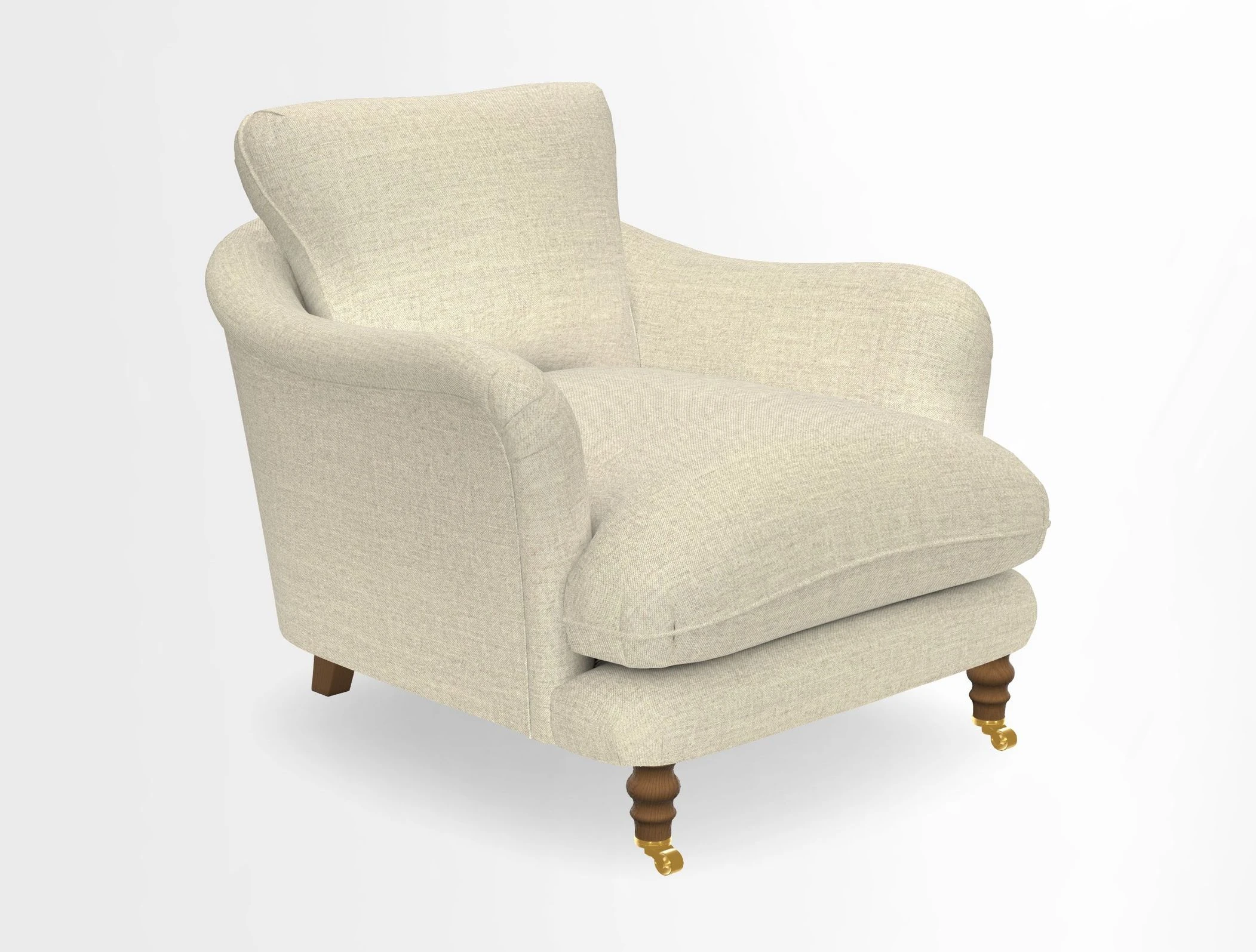 V&A Collection Pugin Chair in Two Tone Plain Biscuit