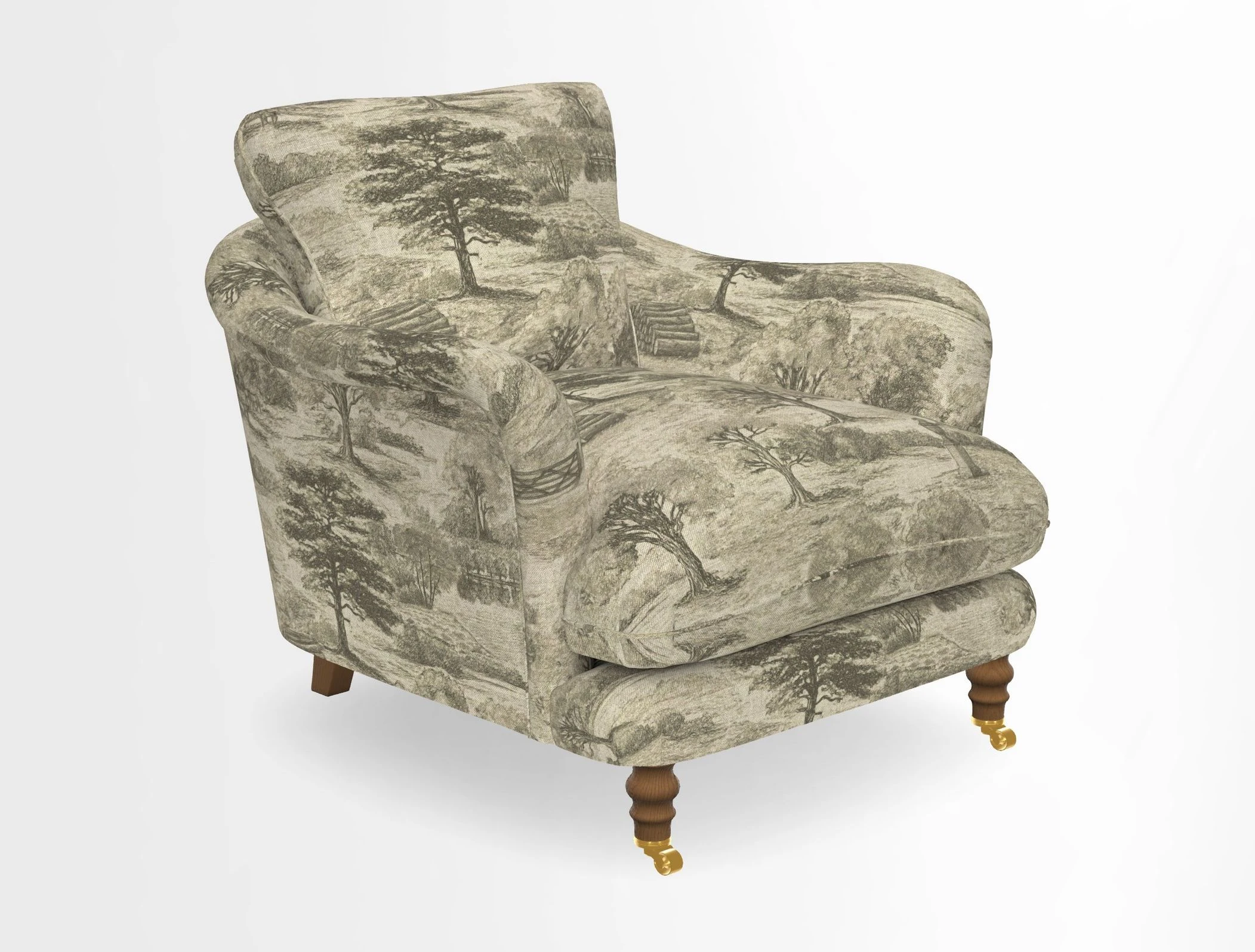 V&A Collection Pugin Chair in Two Tone Plain Biscuit