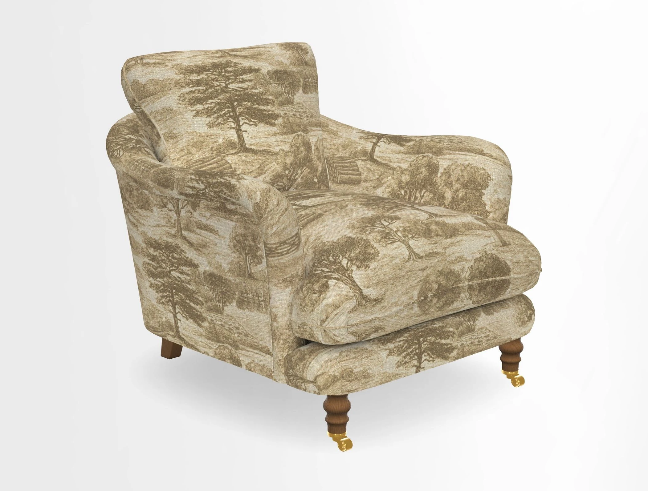 V&A Collection Pugin Chair in Two Tone Plain Biscuit