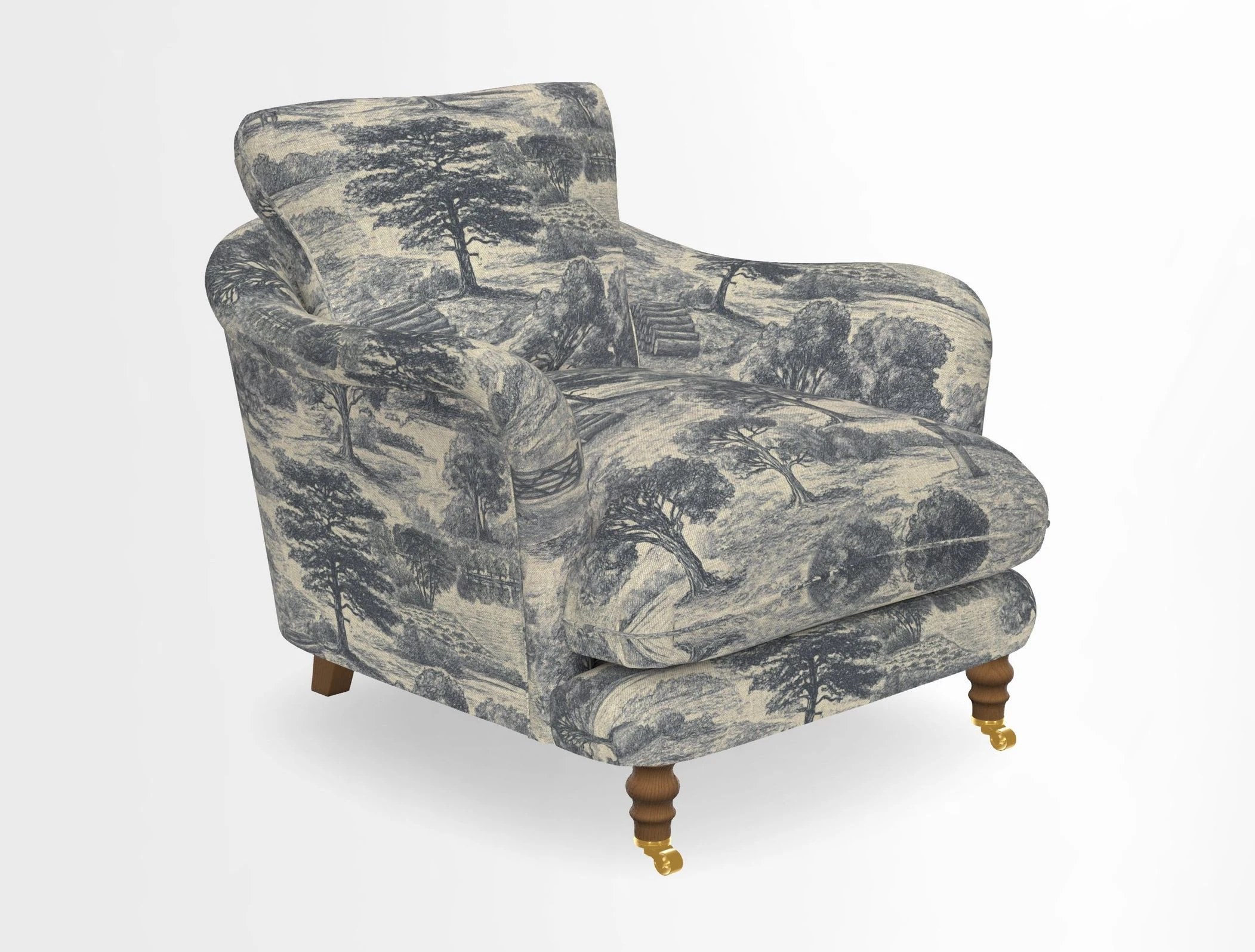 V&A Collection Pugin Chair in Two Tone Plain Biscuit