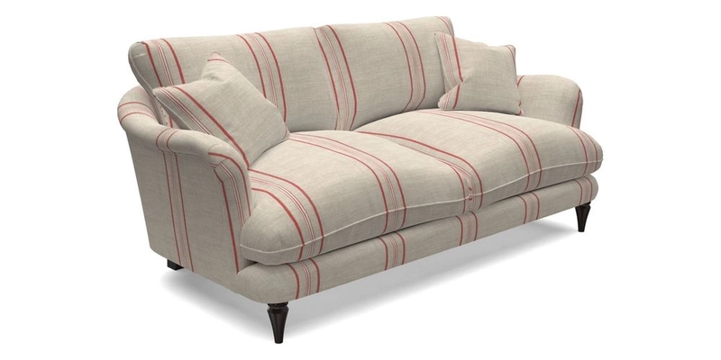 Pugin 3 Seater Sofa in V&A Threads of India Varanasi Wilderness Ink