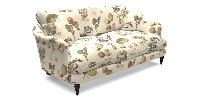 Pugin 3 Seater Sofa in V&A Threads of India Varanasi Wilderness Ink