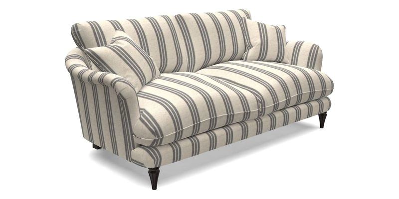 Pugin 3 Seater Sofa in V&A Threads of India Varanasi Wilderness Ink