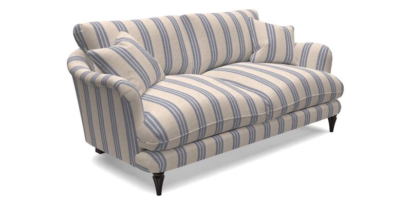 Pugin 3 Seater Sofa in V&A Threads of India Varanasi Wilderness Ink