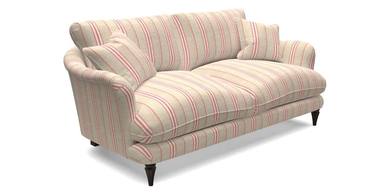 Pugin 3 Seater Sofa in V&A Threads of India Varanasi Wilderness Ink