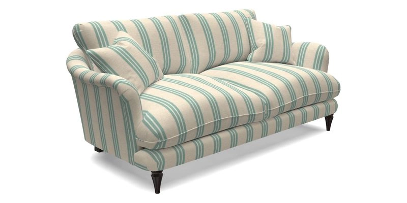 Pugin 3 Seater Sofa in V&A Threads of India Varanasi Wilderness Ink