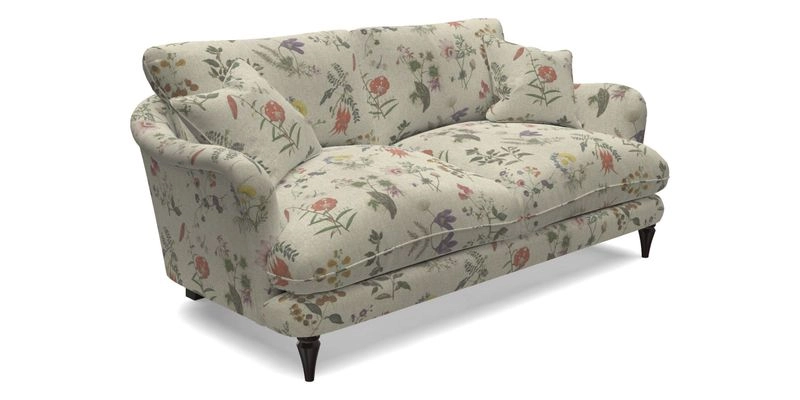 Pugin 3 Seater Sofa in V&A Threads of India Varanasi Wilderness Ink