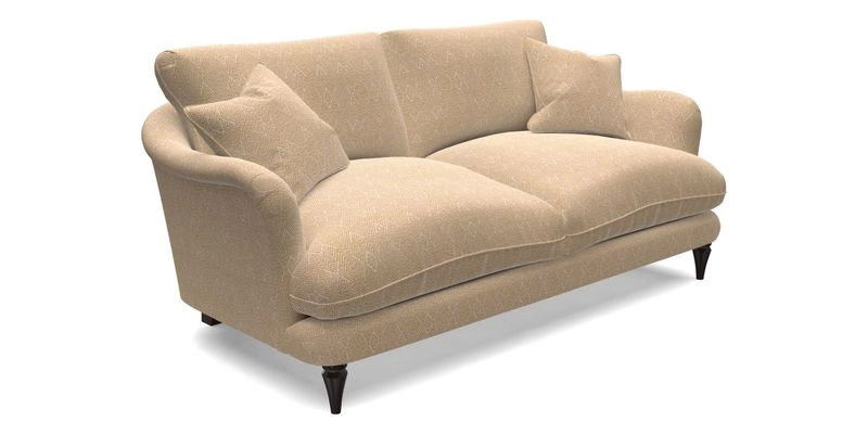 Pugin 3 Seater Sofa in V&A Threads of India Varanasi Wilderness Ink