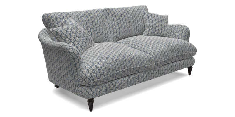 Pugin 3 Seater Sofa in V&A Threads of India Varanasi Wilderness Ink