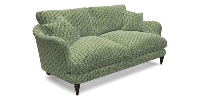 Pugin 3 Seater Sofa in V&A Threads of India Varanasi Wilderness Ink