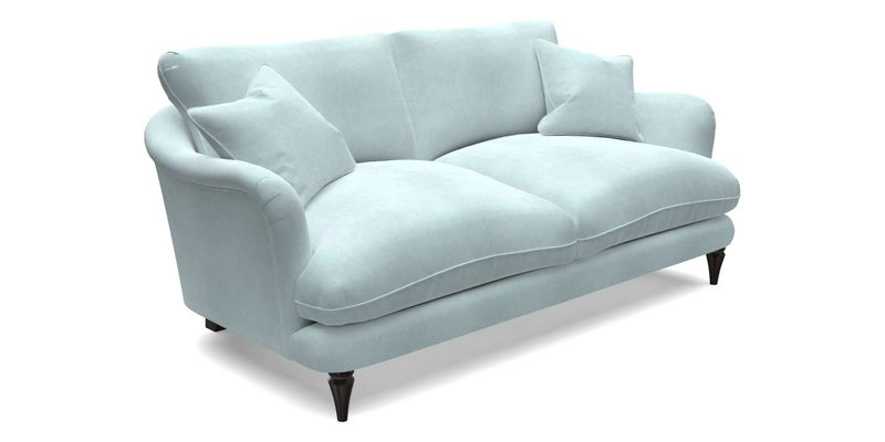 Pugin 3 Seater Sofa in V&A Threads of India Varanasi Wilderness Ink