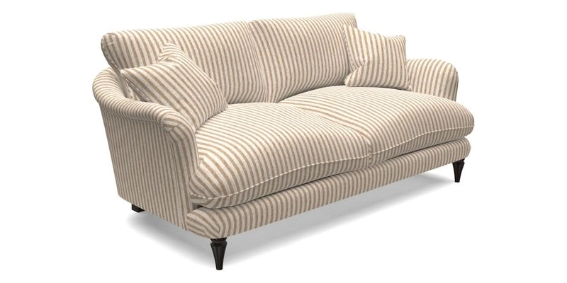 Pugin 3 Seater Sofa in V&A Threads of India Varanasi Wilderness Ink