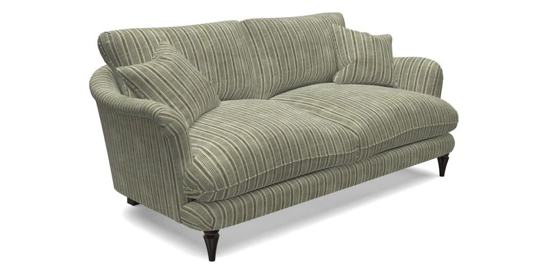 Pugin 3 Seater Sofa in V&A Threads of India Varanasi Wilderness Ink