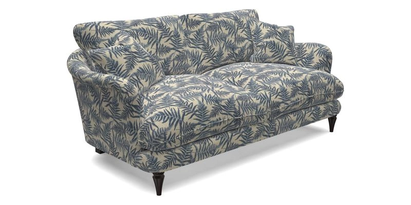 Pugin 3 Seater Sofa in V&A Threads of India Varanasi Wilderness Ink