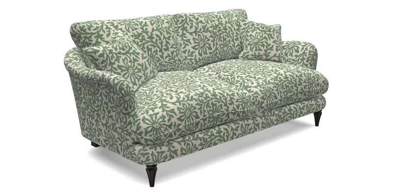 Pugin 3 Seater Sofa in V&A Threads of India Varanasi Wilderness Ink