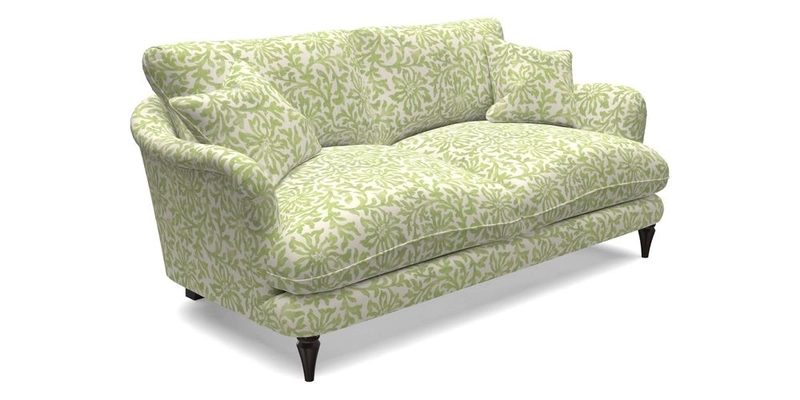 Pugin 3 Seater Sofa in V&A Threads of India Varanasi Wilderness Ink