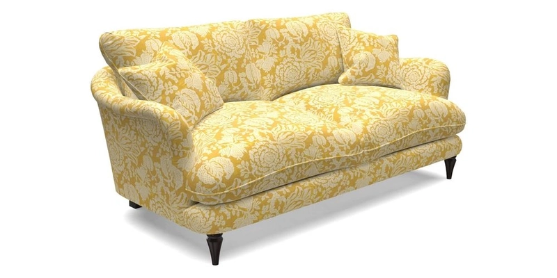 Pugin 3 Seater Sofa in V&A Threads of India Varanasi Wilderness Ink