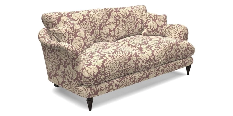 Pugin 3 Seater Sofa in V&A Threads of India Varanasi Wilderness Ink