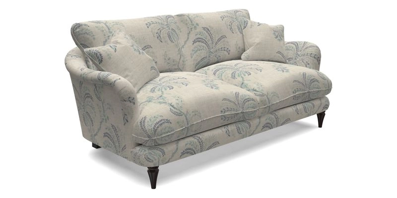 Pugin 3 Seater Sofa in V&A Threads of India Varanasi Wilderness Ink