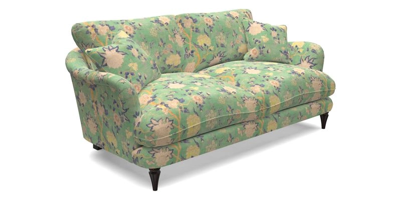 Pugin 3 Seater Sofa in V&A Threads of India Varanasi Wilderness Ink