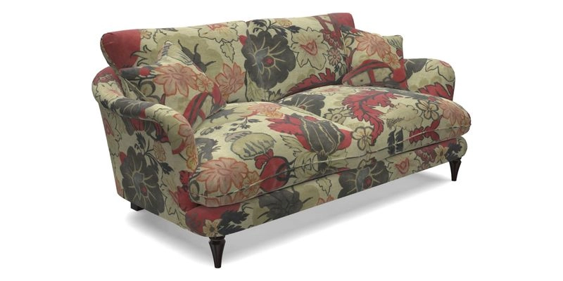 Pugin 3 Seater Sofa in V&A Threads of India Varanasi Wilderness Ink