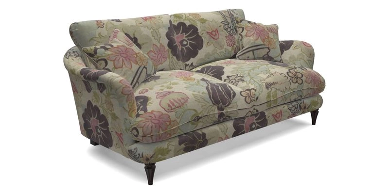 Pugin 3 Seater Sofa in V&A Threads of India Varanasi Wilderness Ink