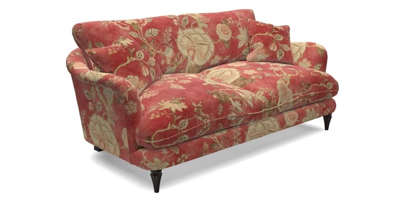 Pugin 3 Seater Sofa in V&A Threads of India Varanasi Wilderness Ink