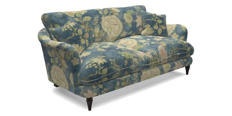 Pugin 3 Seater Sofa in V&A Threads of India Varanasi Wilderness Ink