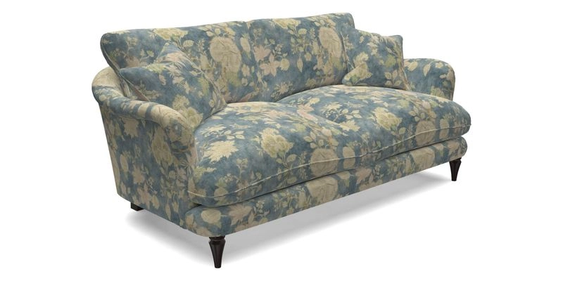 Pugin 3 Seater Sofa in V&A Threads of India Varanasi Wilderness Ink